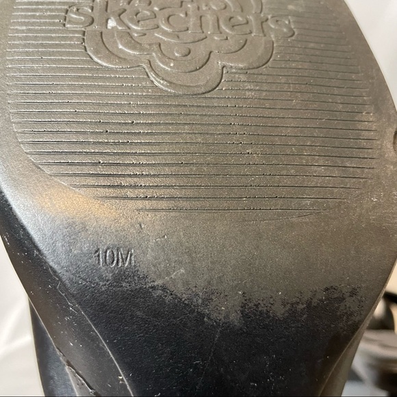 Skechers Black Vintage 90s Y2K Flower Heeled Sandals - Picture 3 of 13